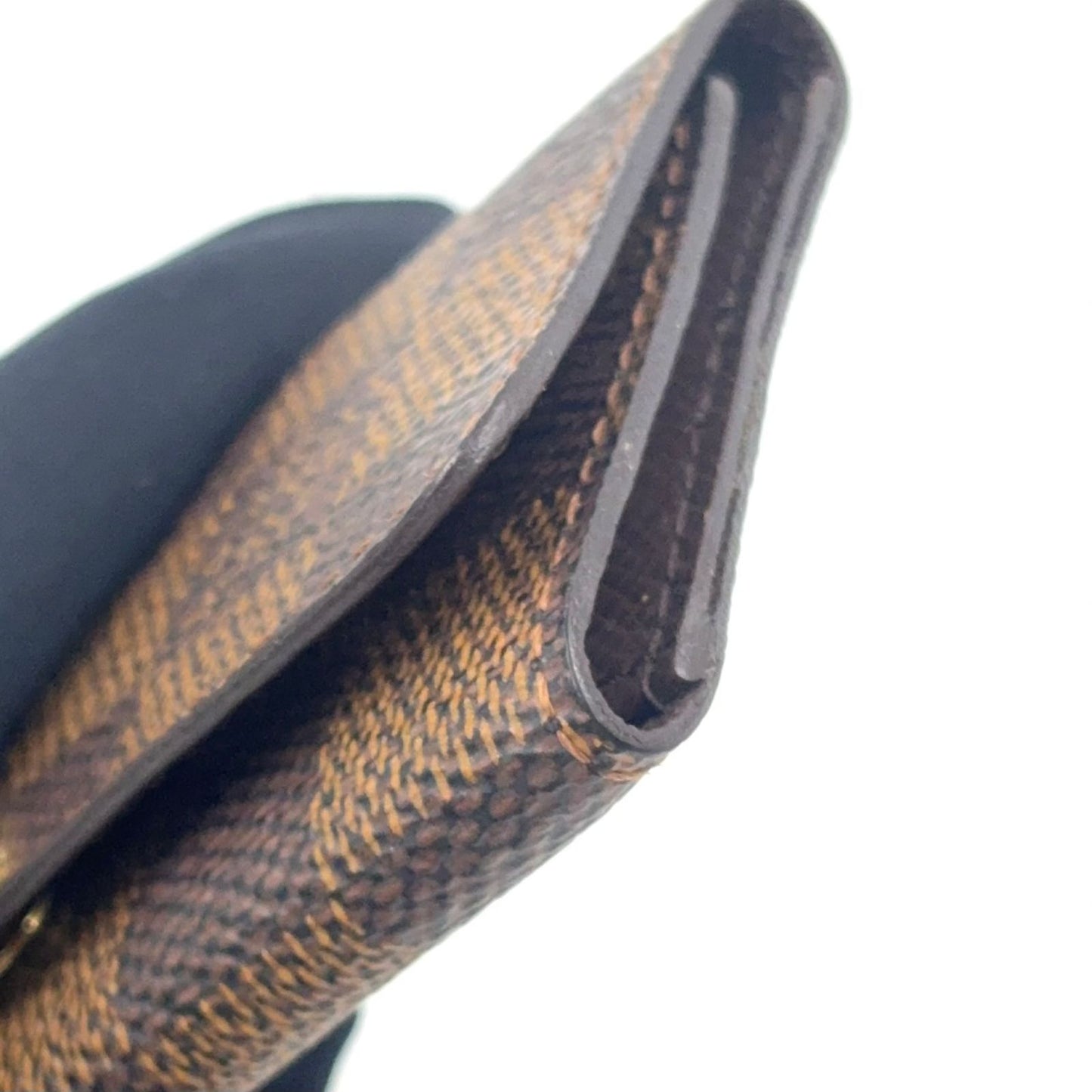 Louis Vuitton Multicles 4 Damier Ebene Brown Key Case Gold Key Holder — view 8