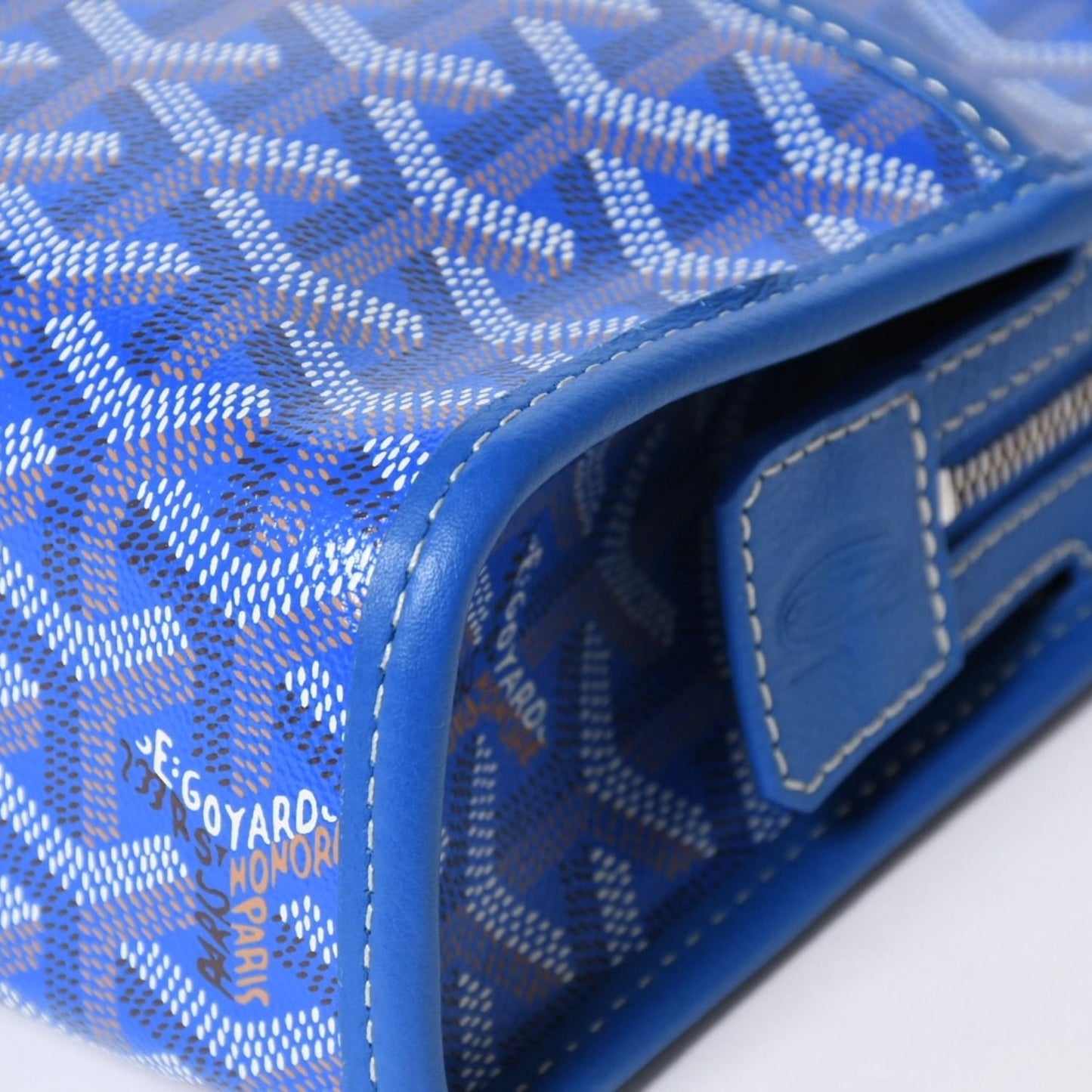 Goyard Jouvence PM Pouch Clutch Leather Blue — view 8