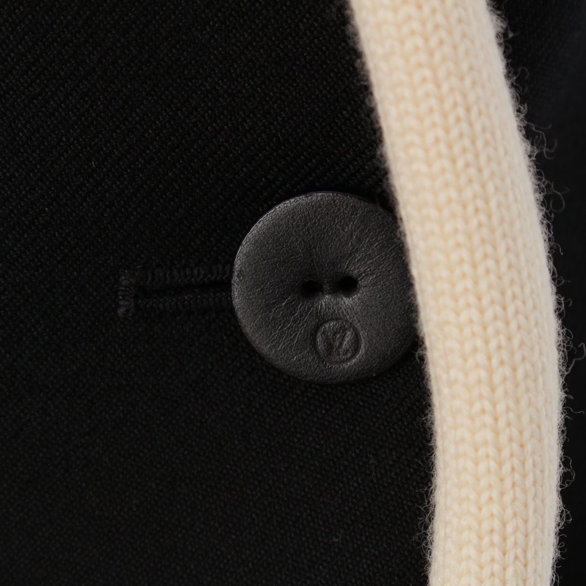Louis Vuitton Wool Rayon Bicolor Tailored Jacket Black White 36 — view 8