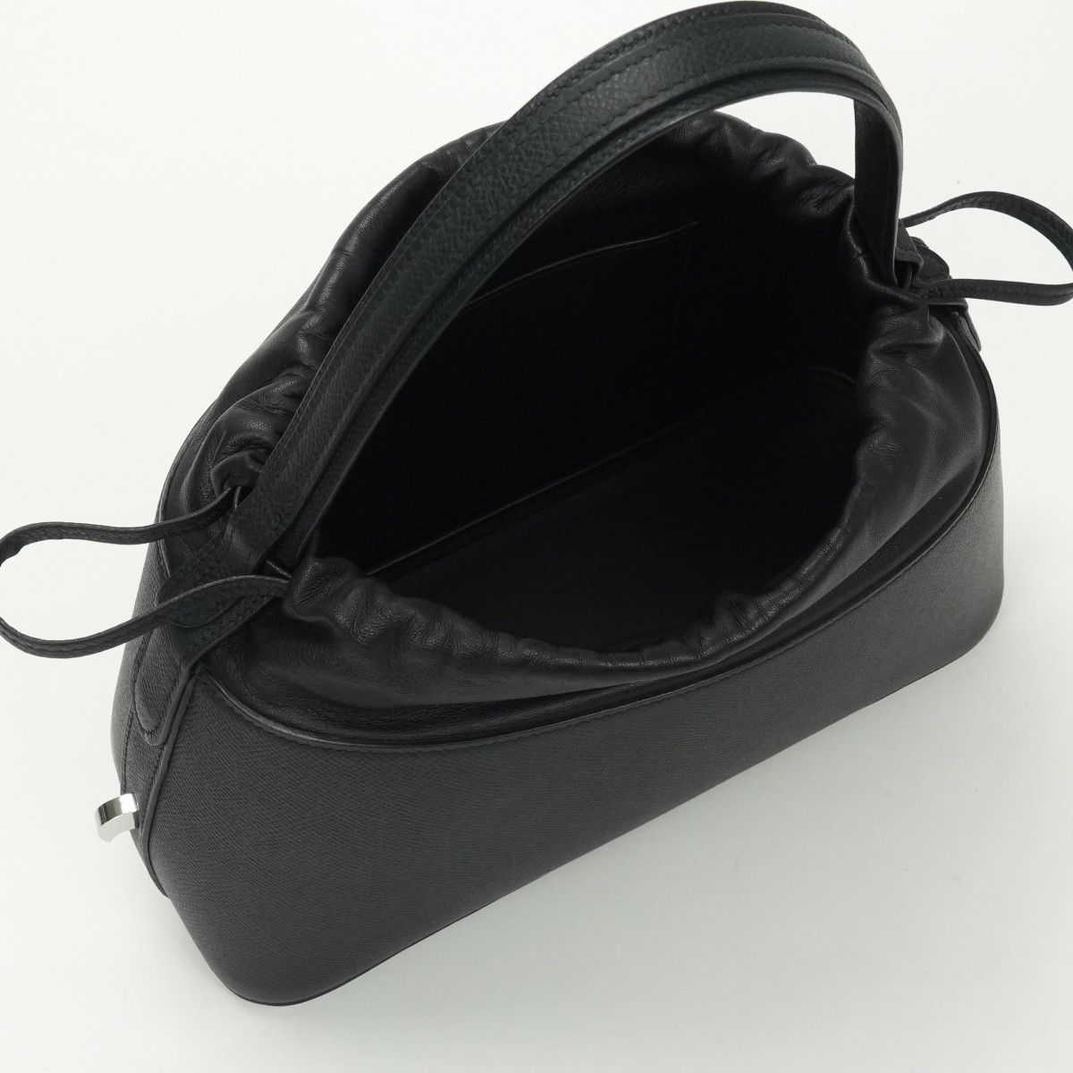 Hermes de Paris Tote Epsom Noir Black Silver Handbag — view 7