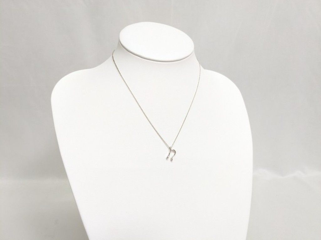 Tiffany & Co Necklace Letter Silver — view 4