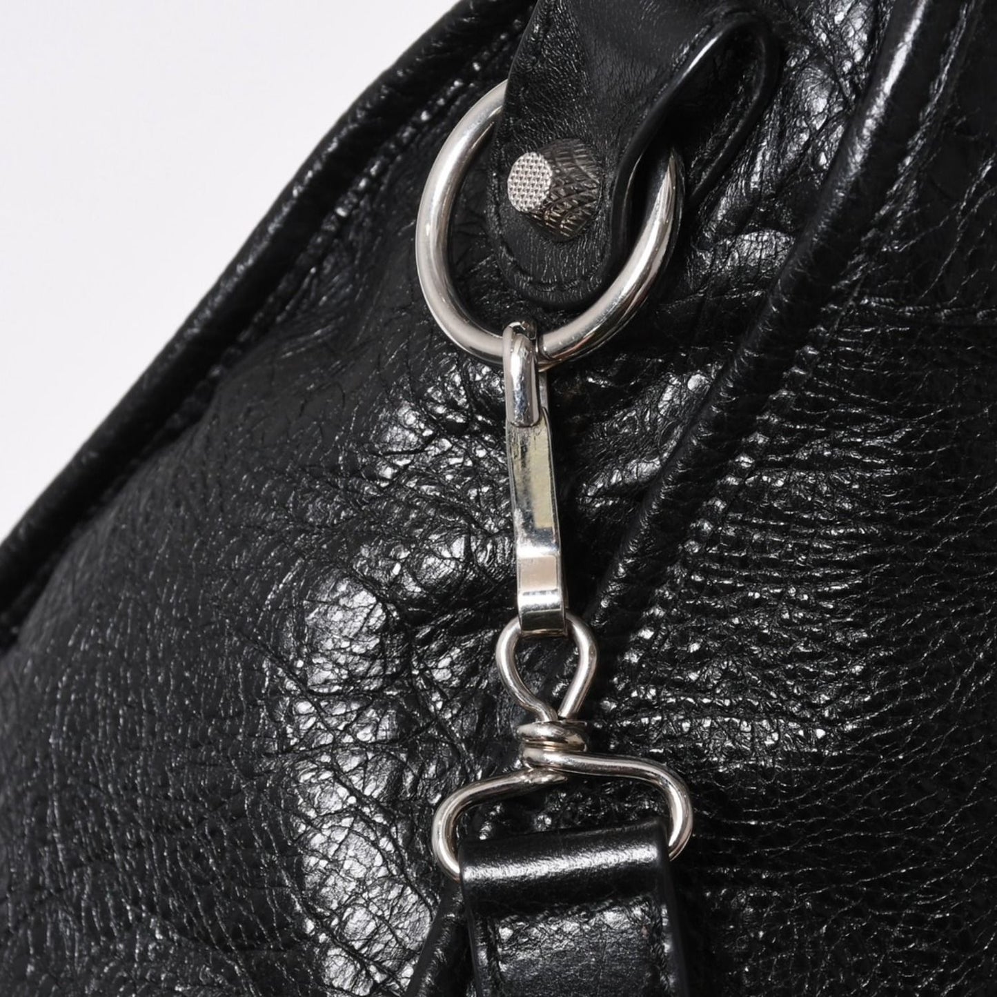Balenciaga the Giant City 2-Way Shoulder Bag Black Silver — view 8