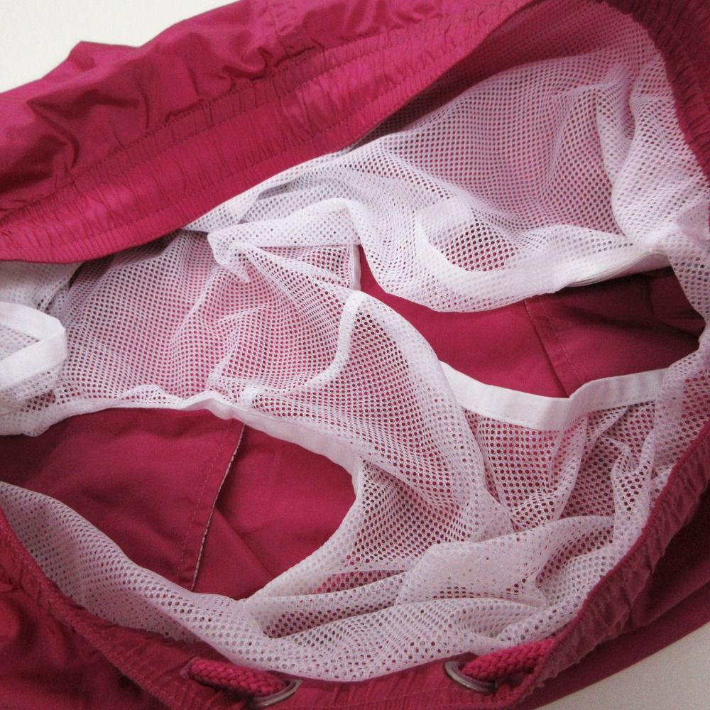 Moncler Shorts Nylon Logo Patch Amphibious Boxer Mare Swimwear Rose Pink LL — view 7