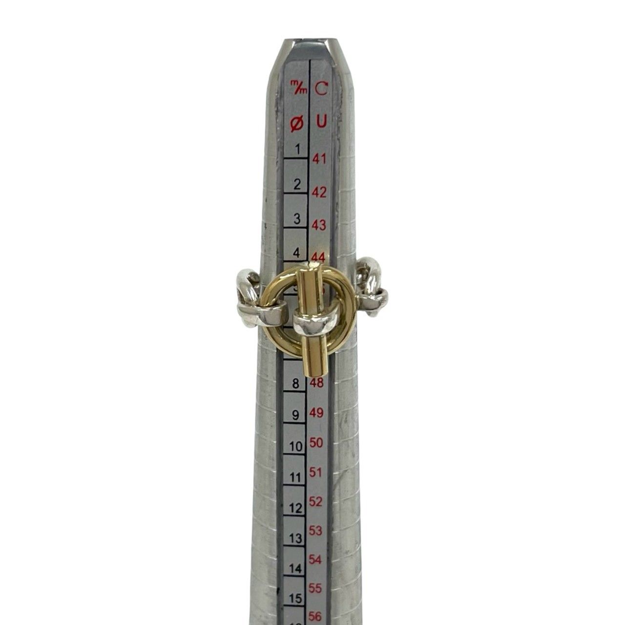 Hermes Chaine D'ancre Ring Silver Yellow Gold — view 7