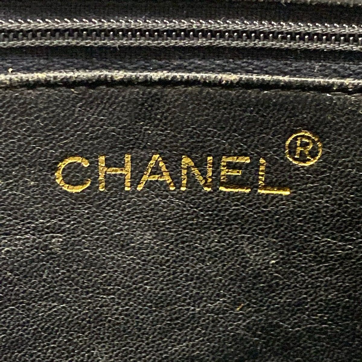 Chanel Shoulder Bag Quilted Black Gold Tassel Chain Lambskin — view 8
