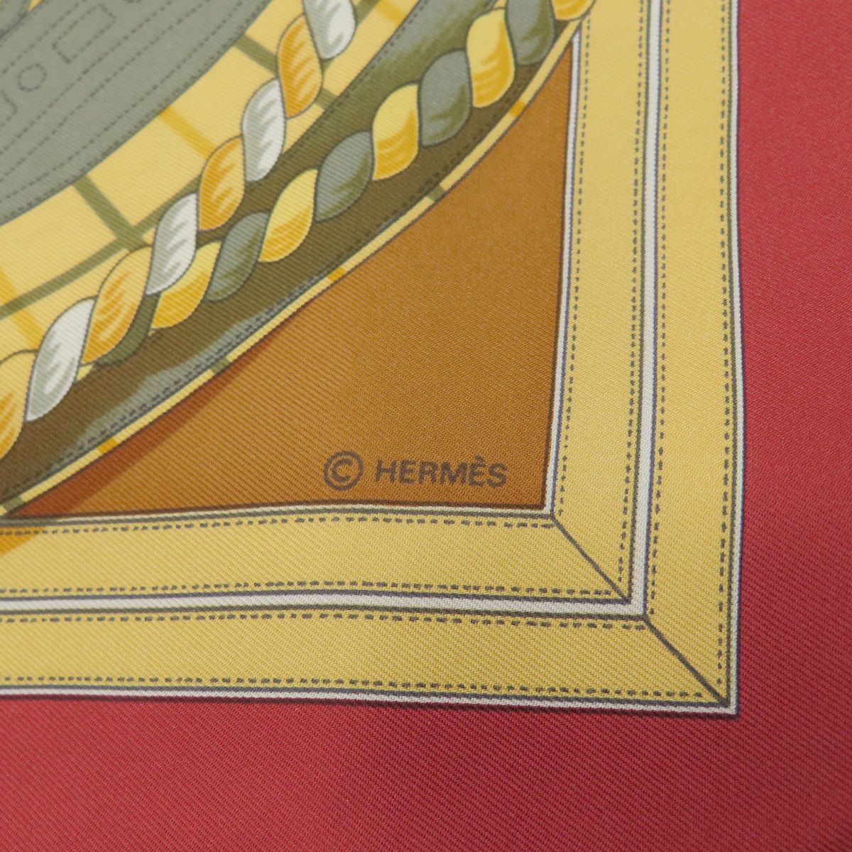 Hermes Carre 90 Horse Formal Wear Scarf Silk — view 7