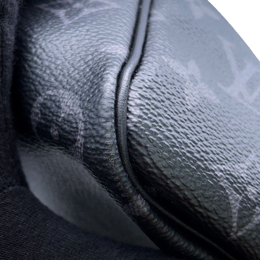 Louis Vuitton Boston Bag Monogram Eclipse Keepall Bandouliere 50 Black — view 8