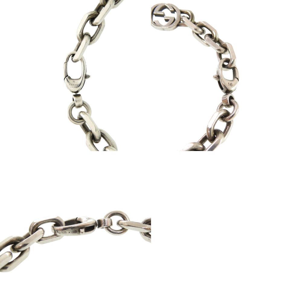 Gucci Interlocking G Chain 925 Sterling Silver Necklace — view 5