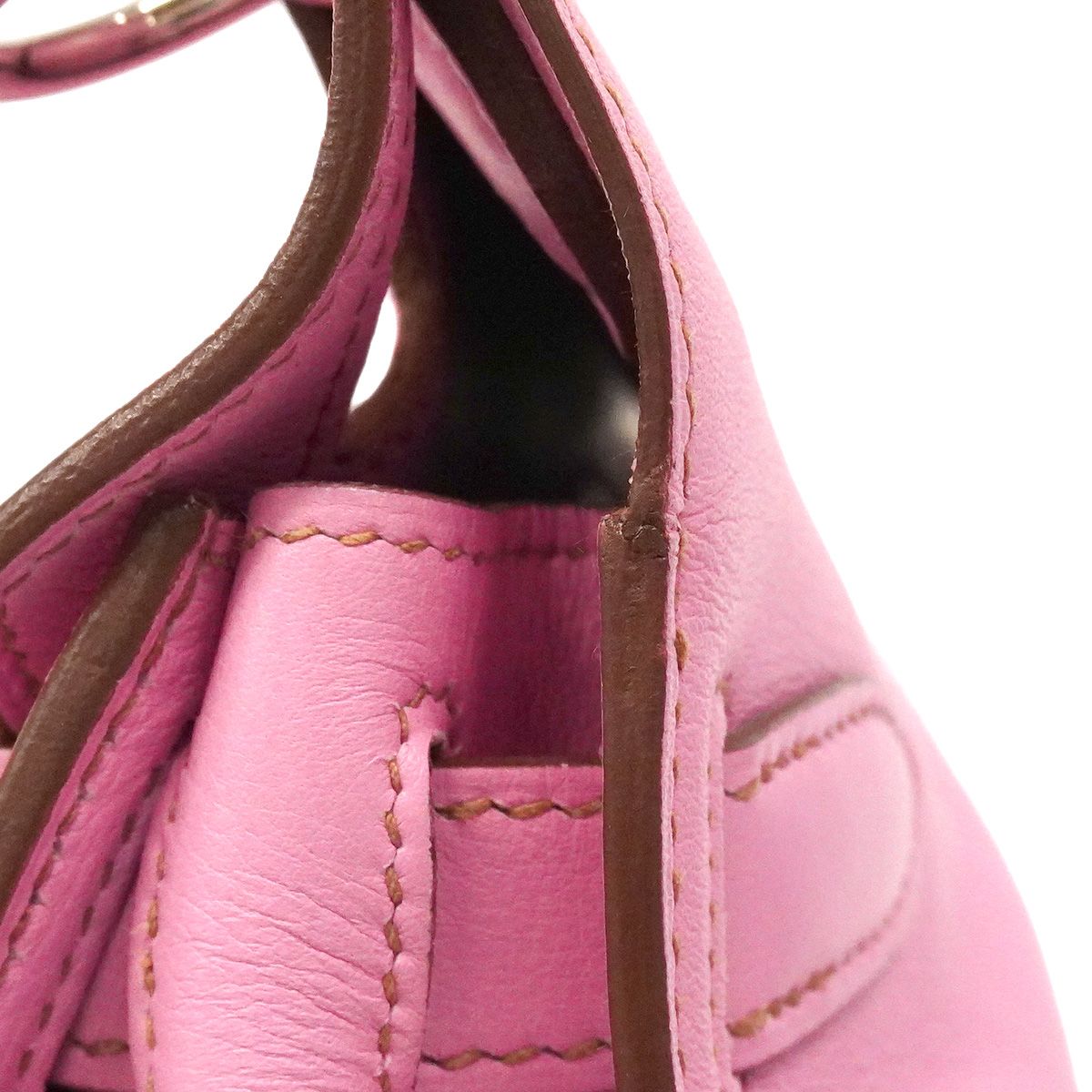 Hermes Shoulder Bag Jypsiere 28 Swift Pink Silver — view 8