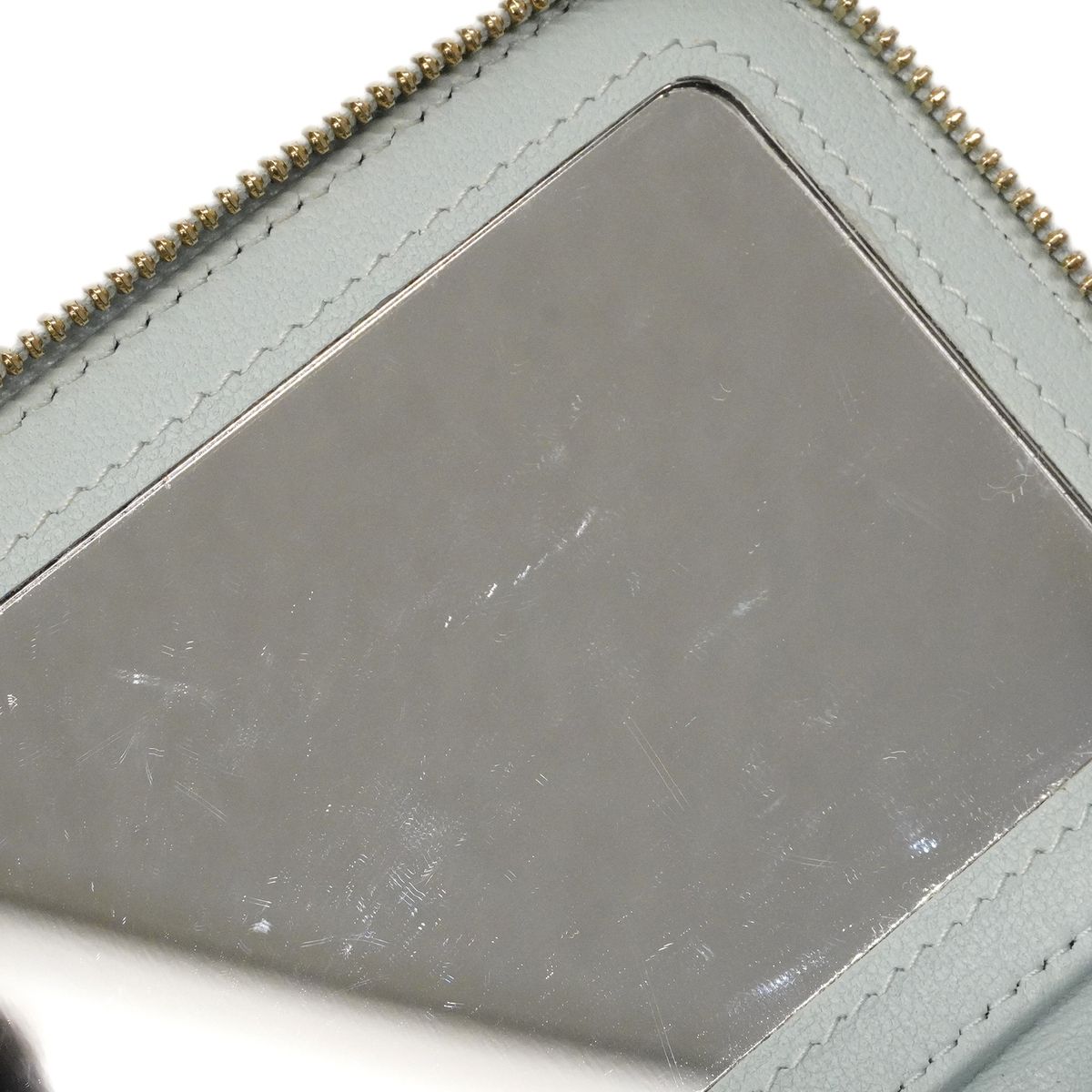 Chanel Vanity Bag Quilted Lambskin Sky Blue Champagne Gold 2-Way Bag — view 8