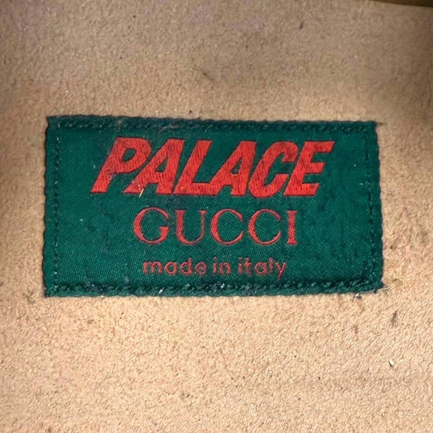 Gucci Palace Web Line GG Supreme Lace-up Low-Top Sneakers Brown Gold — view 8