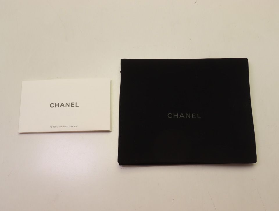 Chanel Quilted Caviar Leather Trifold Wallet — view 8