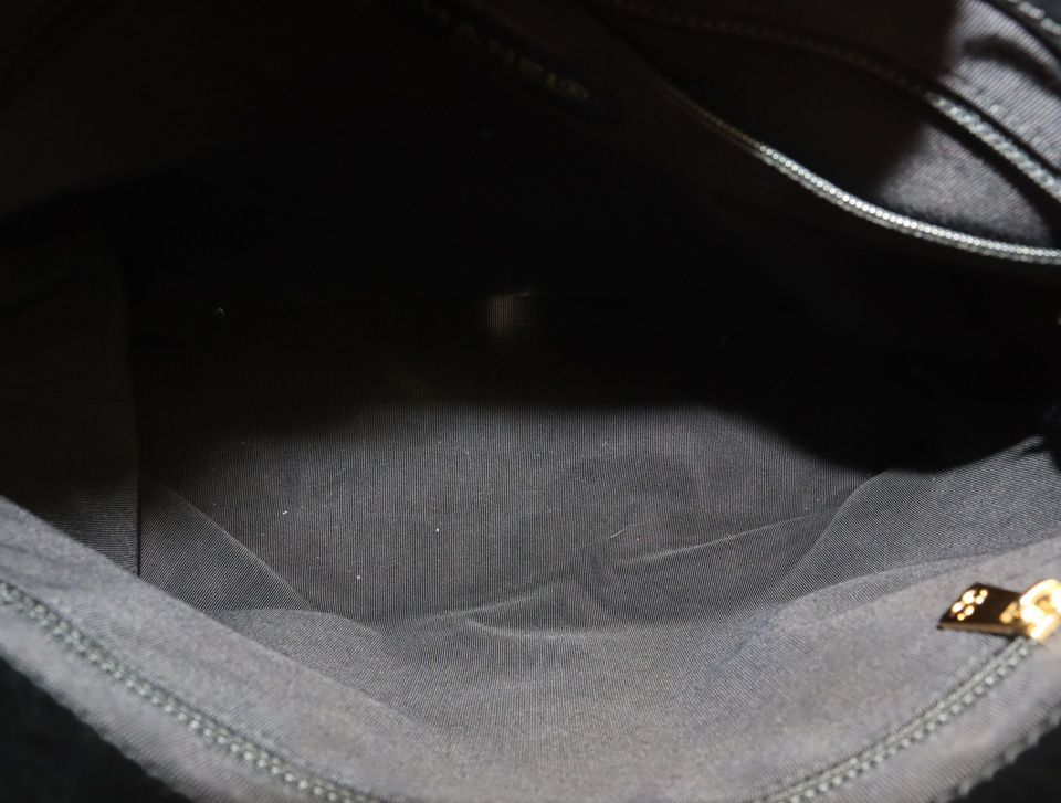 Chanel CC Logo Embossed Lambskin Tote Bag — view 7