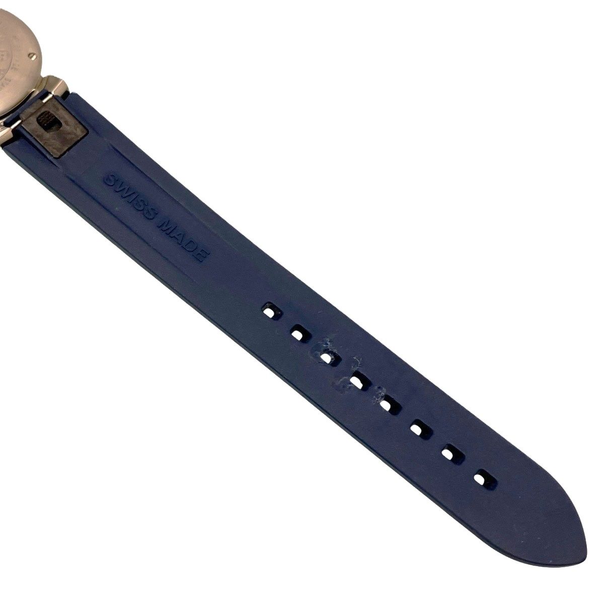 Louis Vuitton Tambour Watch SS Rubber Quartz Silver Dial — view 8