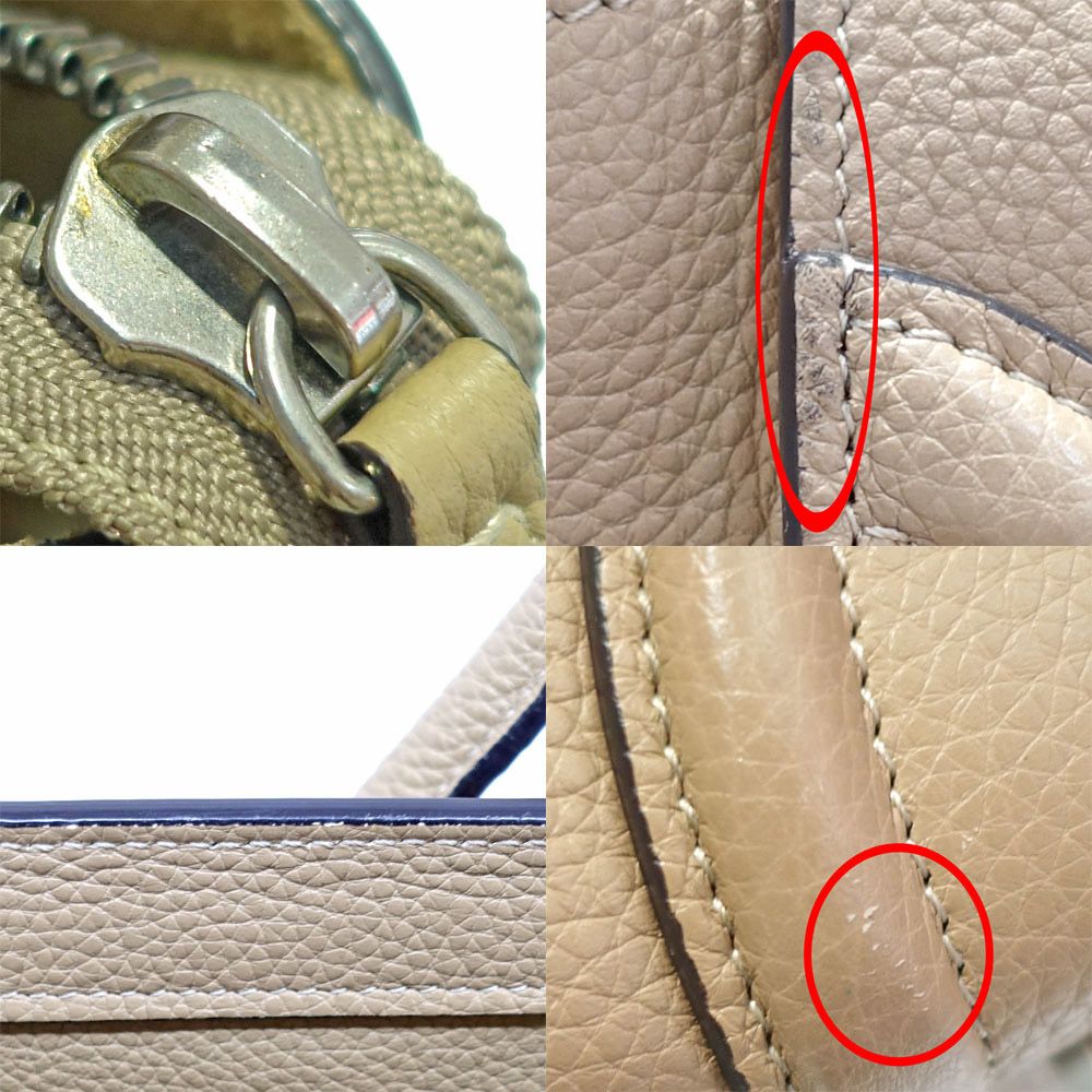 Celine Luggage Micro Dune Beige Handbag Silver — view 8