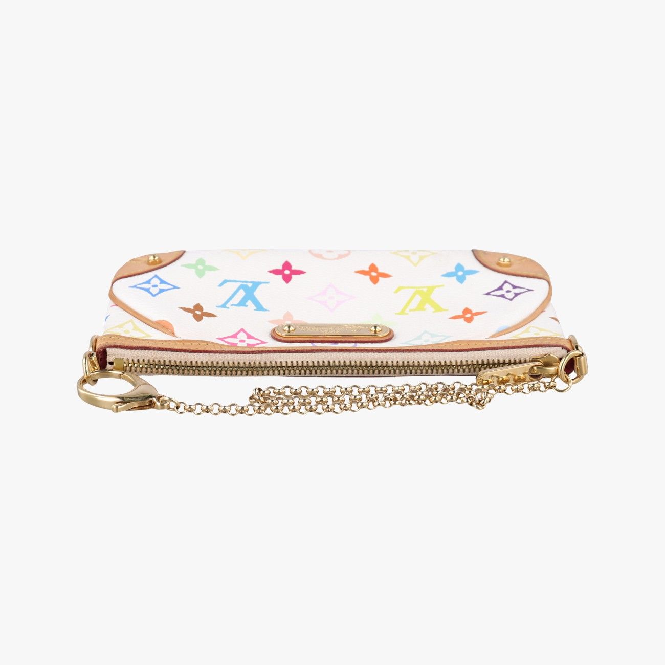 Louis Vuitton Pochette Mirror MM Blanc Monogram Multicolor — view 8