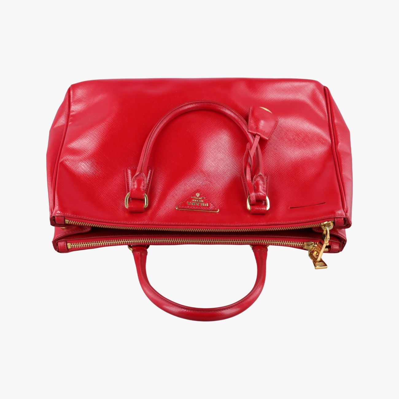 Prada Galleria Red Saffiano Patent 31 — view 8