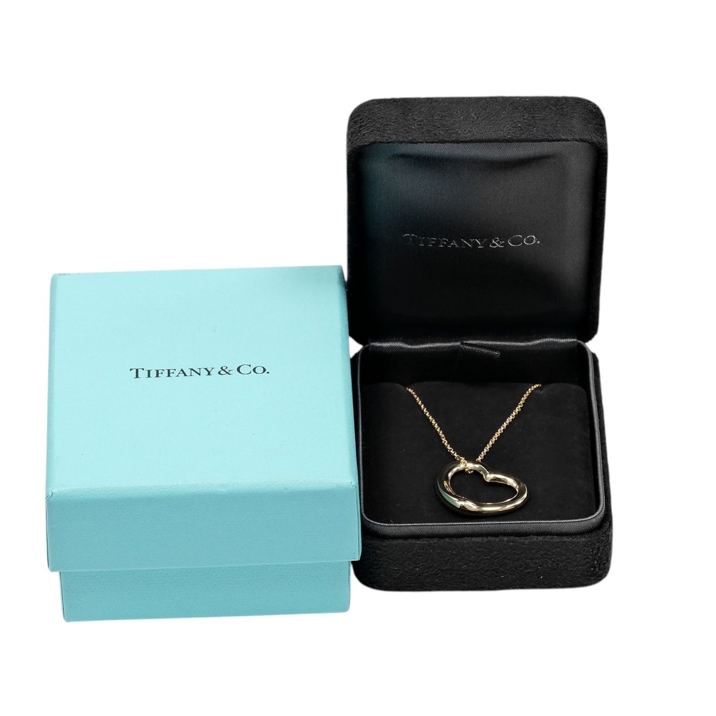 Tiffany & Co Open Heart 22 18k Yellow Gold Necklace — view 7