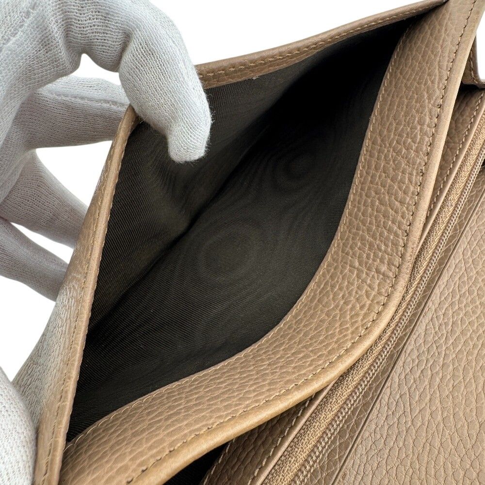 Gucci GG Marmont Leather Wallet Beige — view 8