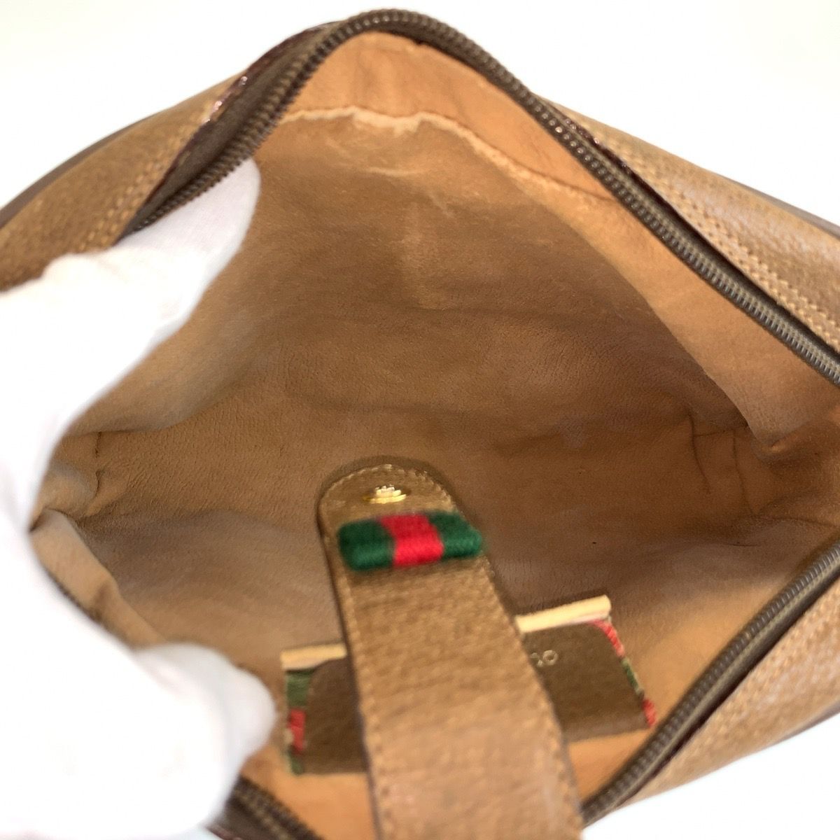 Gucci Vintage Sherry Line Beige GG Supreme Canvas 116 02 055 Shoulder Bag — view 8