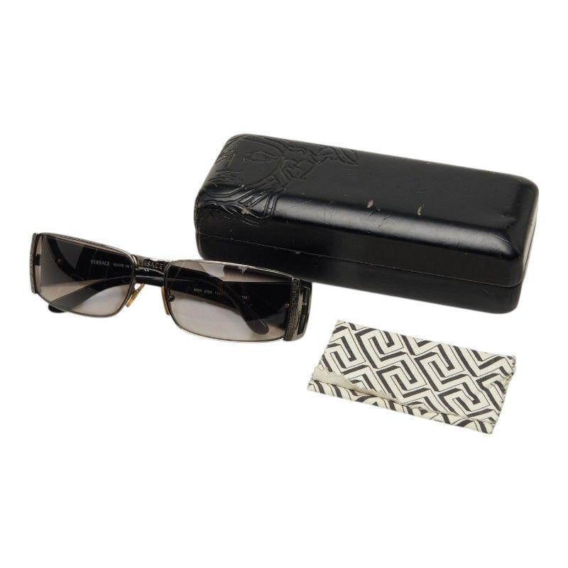 Versace Medusa Sunglasses Black Acetate Metal Eyewear — view 7