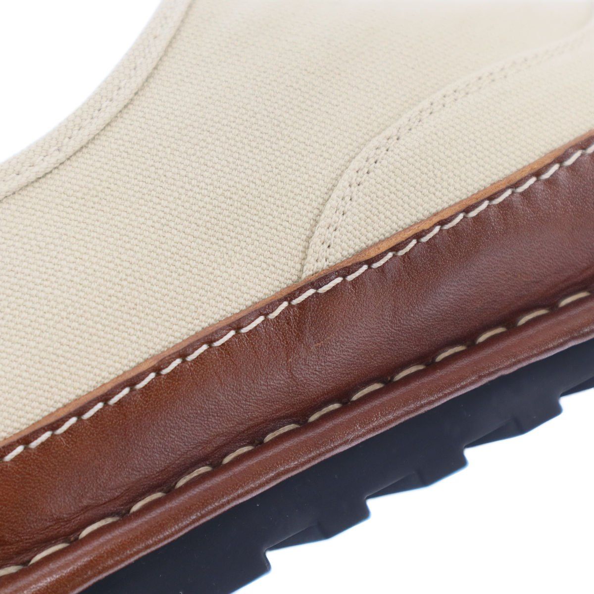 Loewe Bay Shoes Bay Lace-up Canvas Beige — view 8