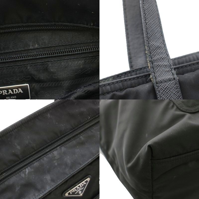 Prada Re-Nylon Tote Bag Nylon Black — view 8