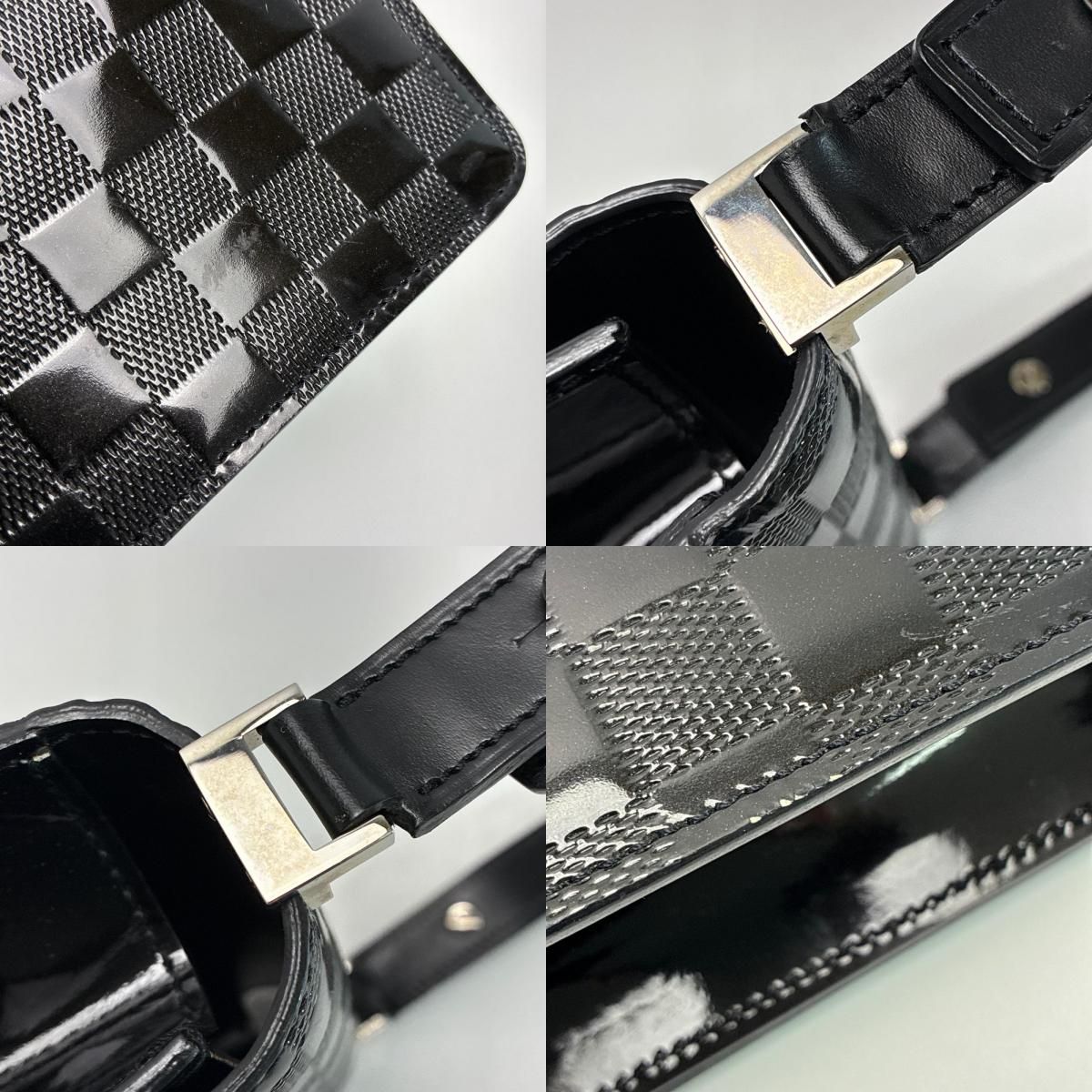 Louis Vuitton Damier Vernis Club Noir Bag — view 8