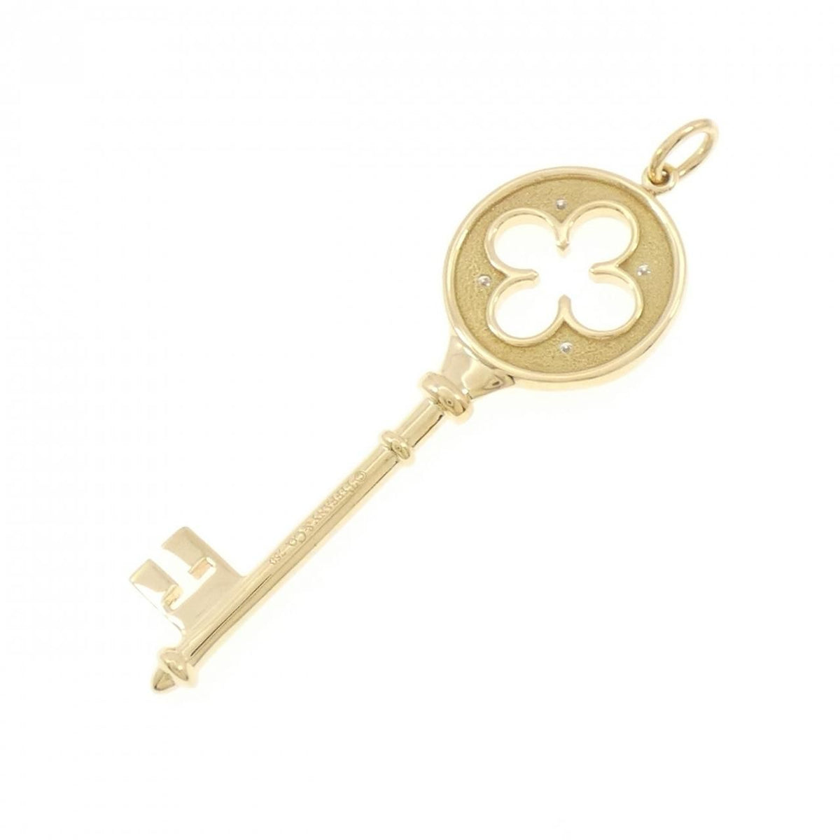 Tiffany & Co Quarter Foil Key Pendant — view 3