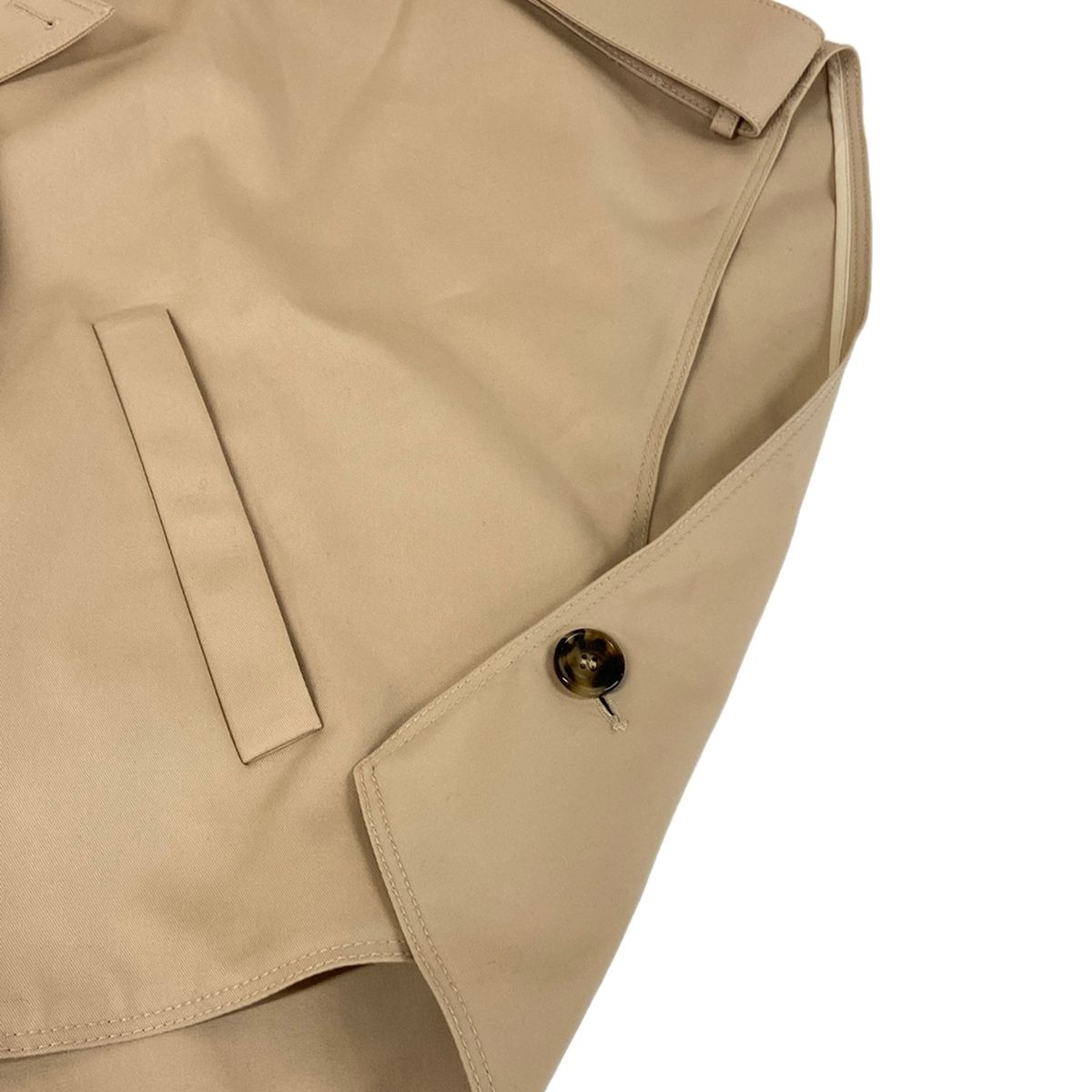 Max Mara Poncho Unica Galante Beige Autumn Spring Cotton — view 8