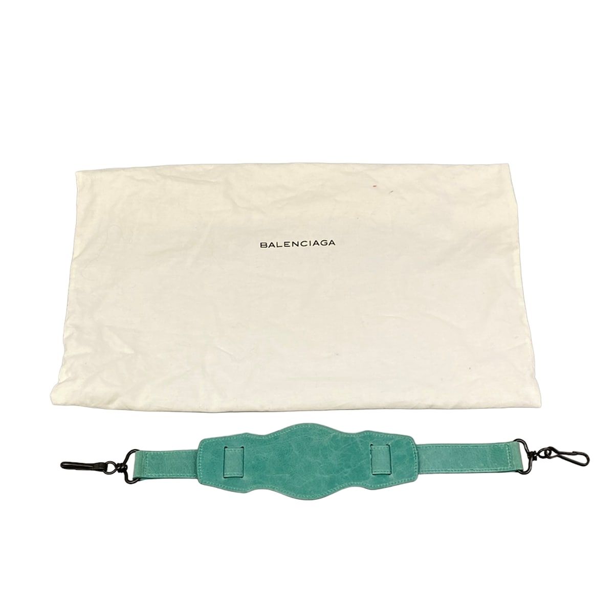 Balenciaga Handbag the First Light Green Perforated Leather — view 8
