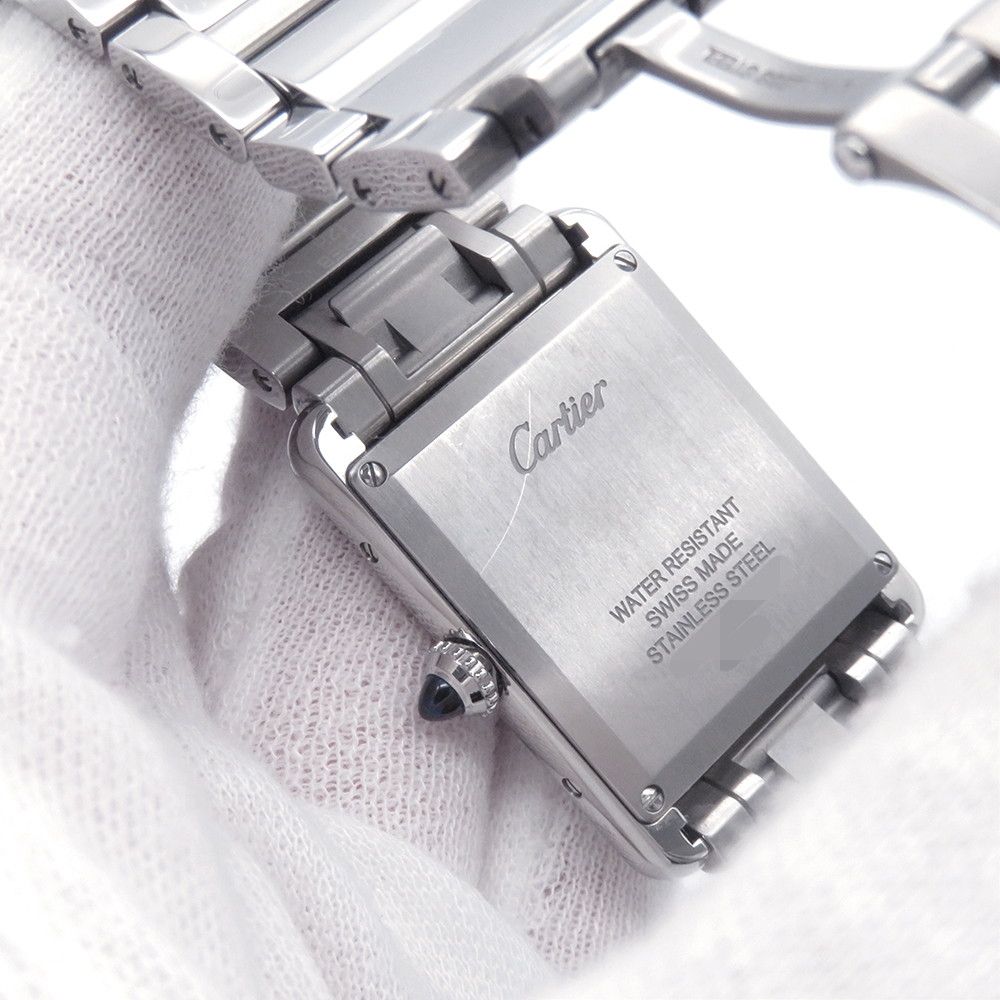 Cartier Tank Must LM Solar Beat Watch Silver Dial — view 8