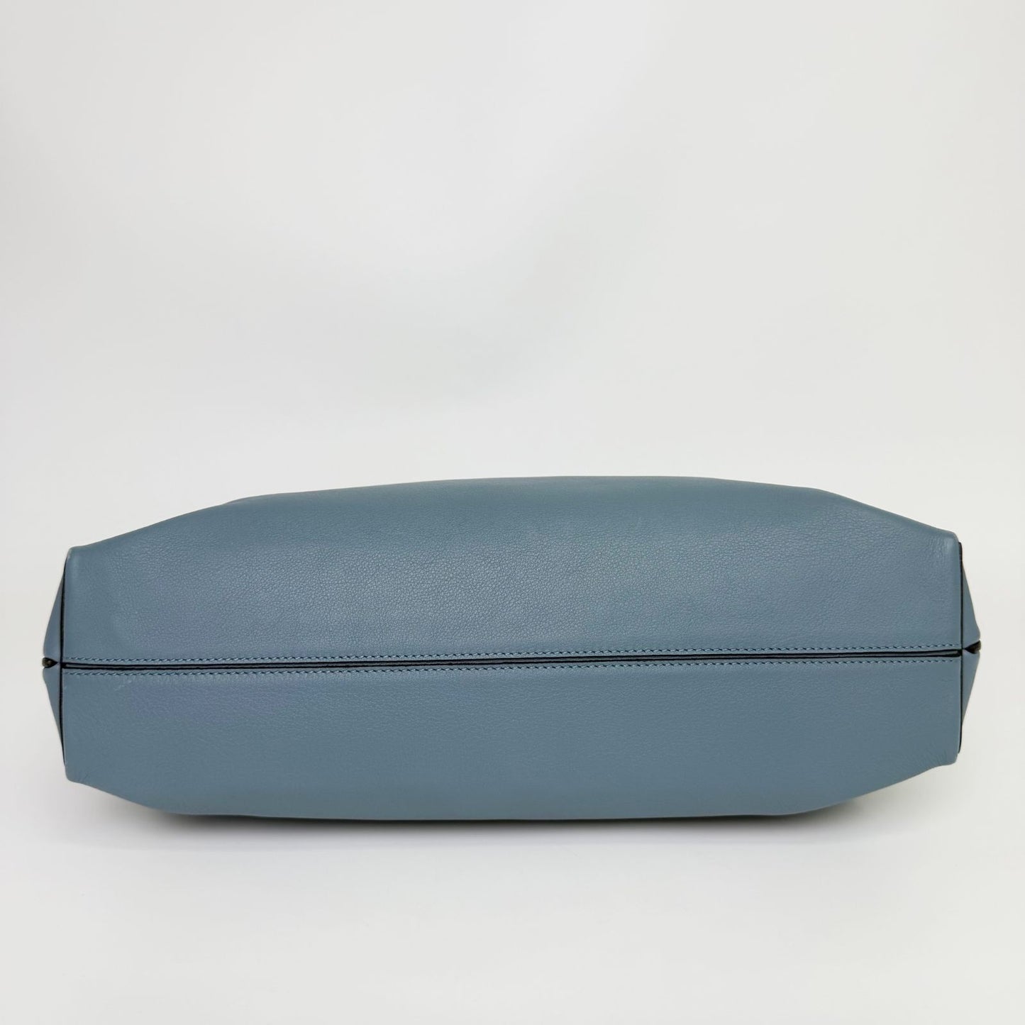 Loewe Flamenco Knot Hobo Shoulder Bag Leather Blue Vintage — view 8