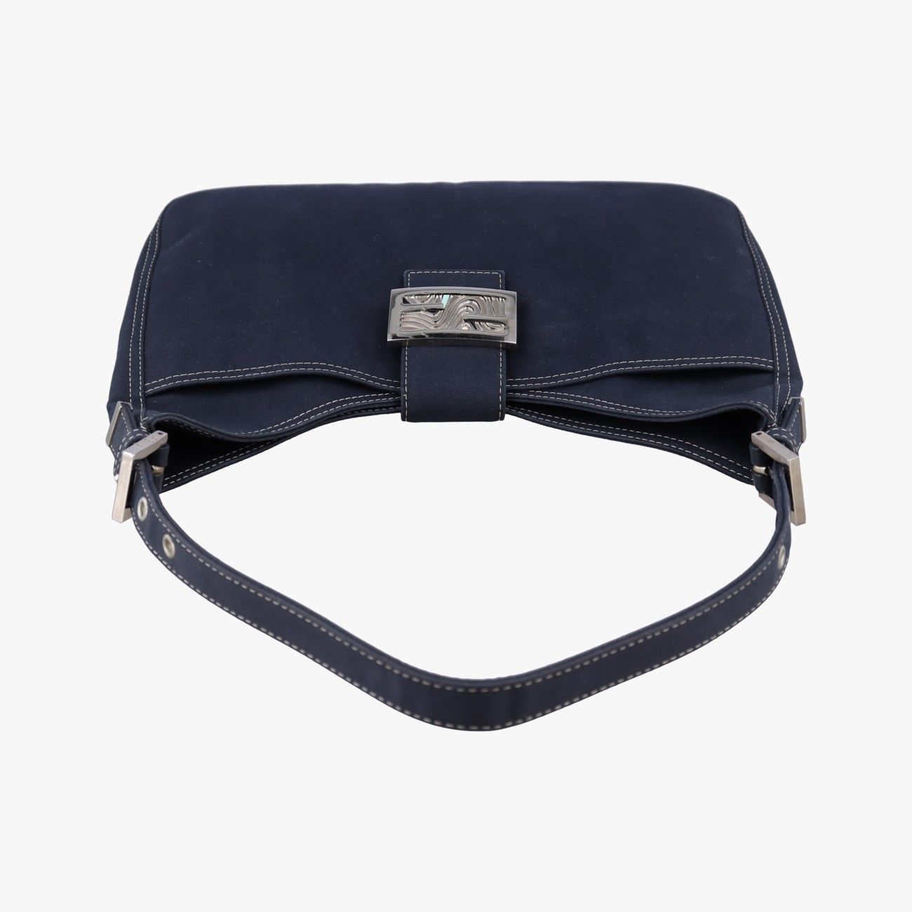 Fendi Mamma Baguette Navy Denim — view 8