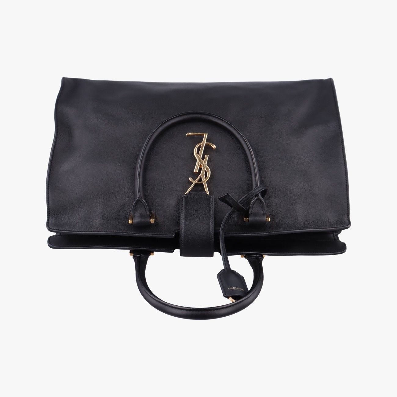 Saint Laurent Baby Cabas Black Leather — view 8