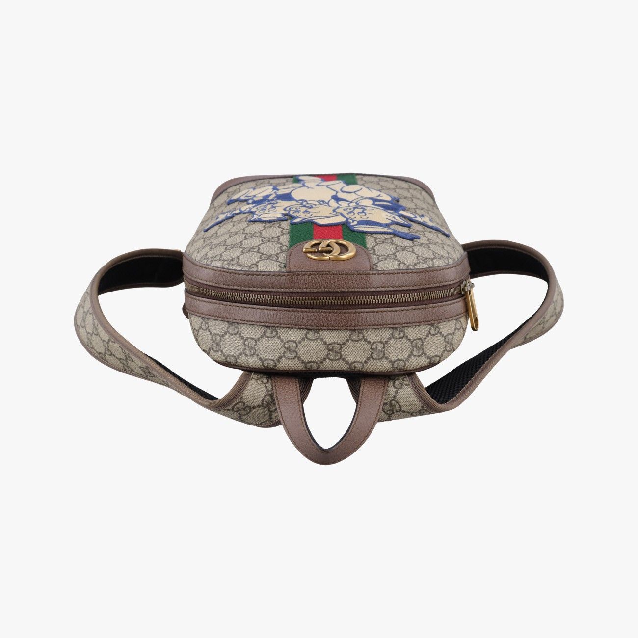 Gucci Three Little Pigs Brown Multicolor Backpack — view 8