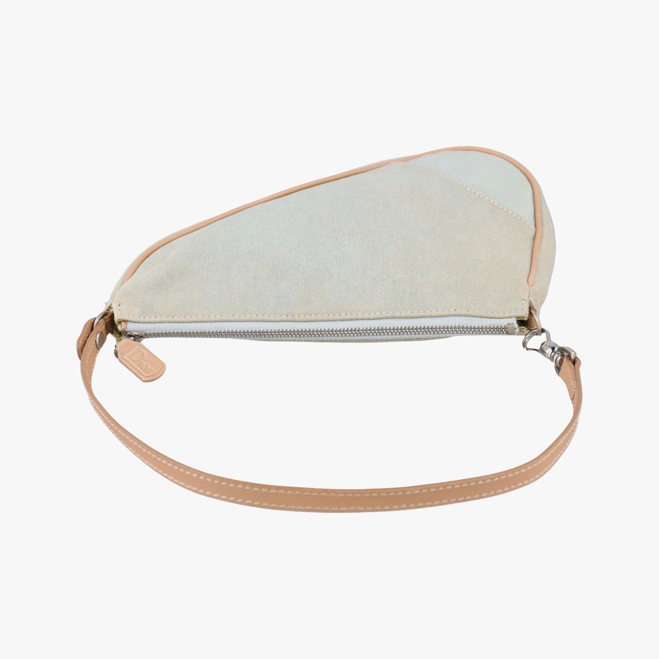 Dior Saddle Blue Fabric PZ Shoulder Bag — view 8