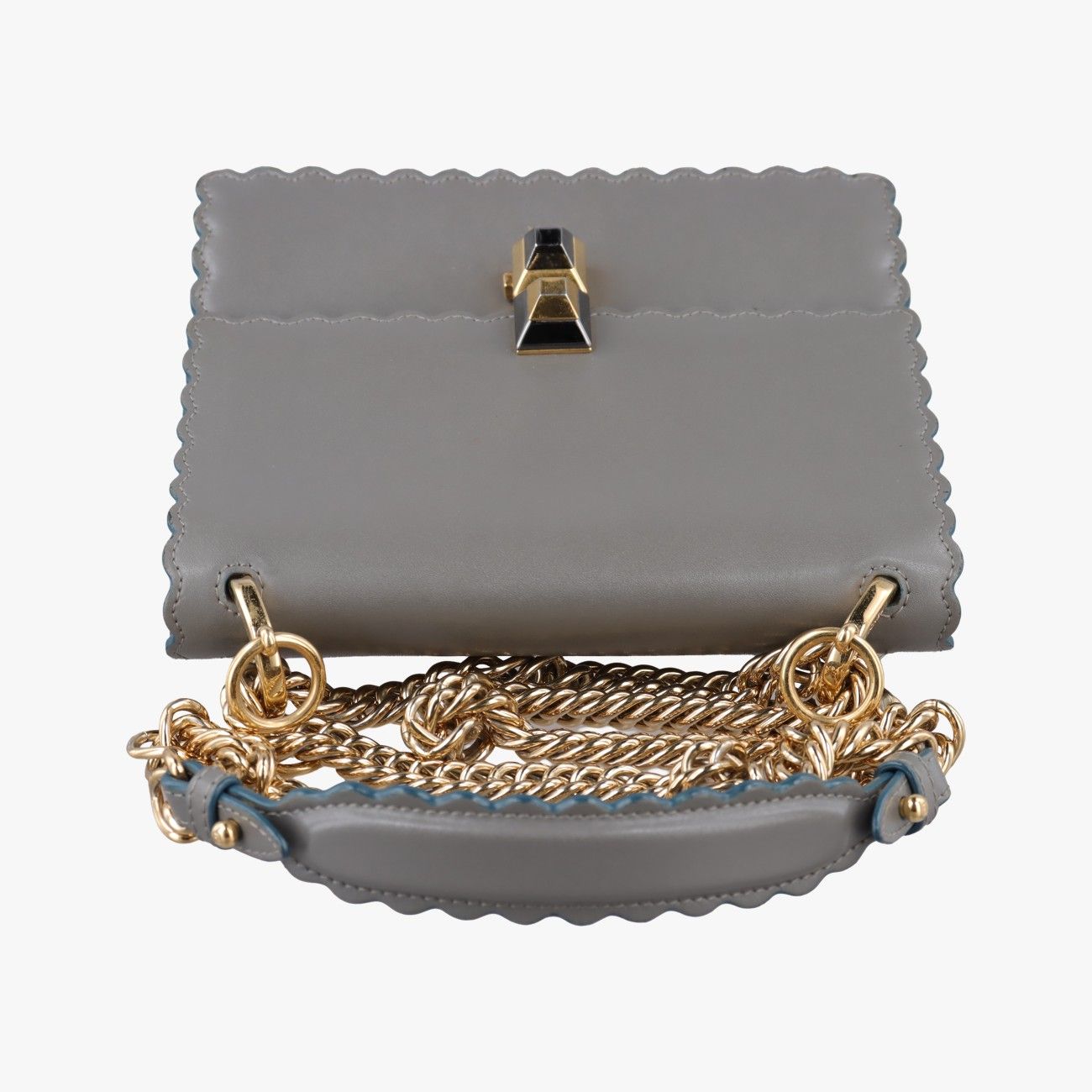 Fendi Studded Canai Gray Leather — view 8