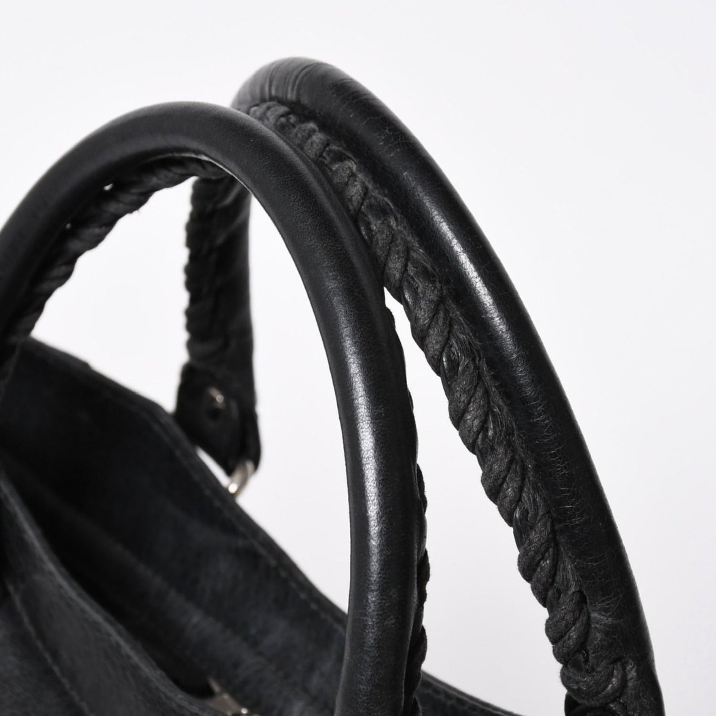Balenciaga the Giant Velo 2-Way Shoulder Bag Black Silver — view 8