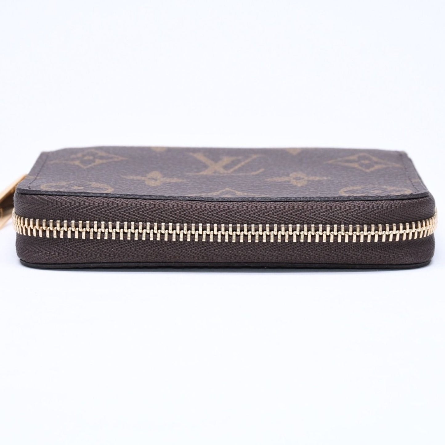 Louis Vuitton Zippy Coin Purse Monogram Canvas Mini Wallet Brown Gold — view 8