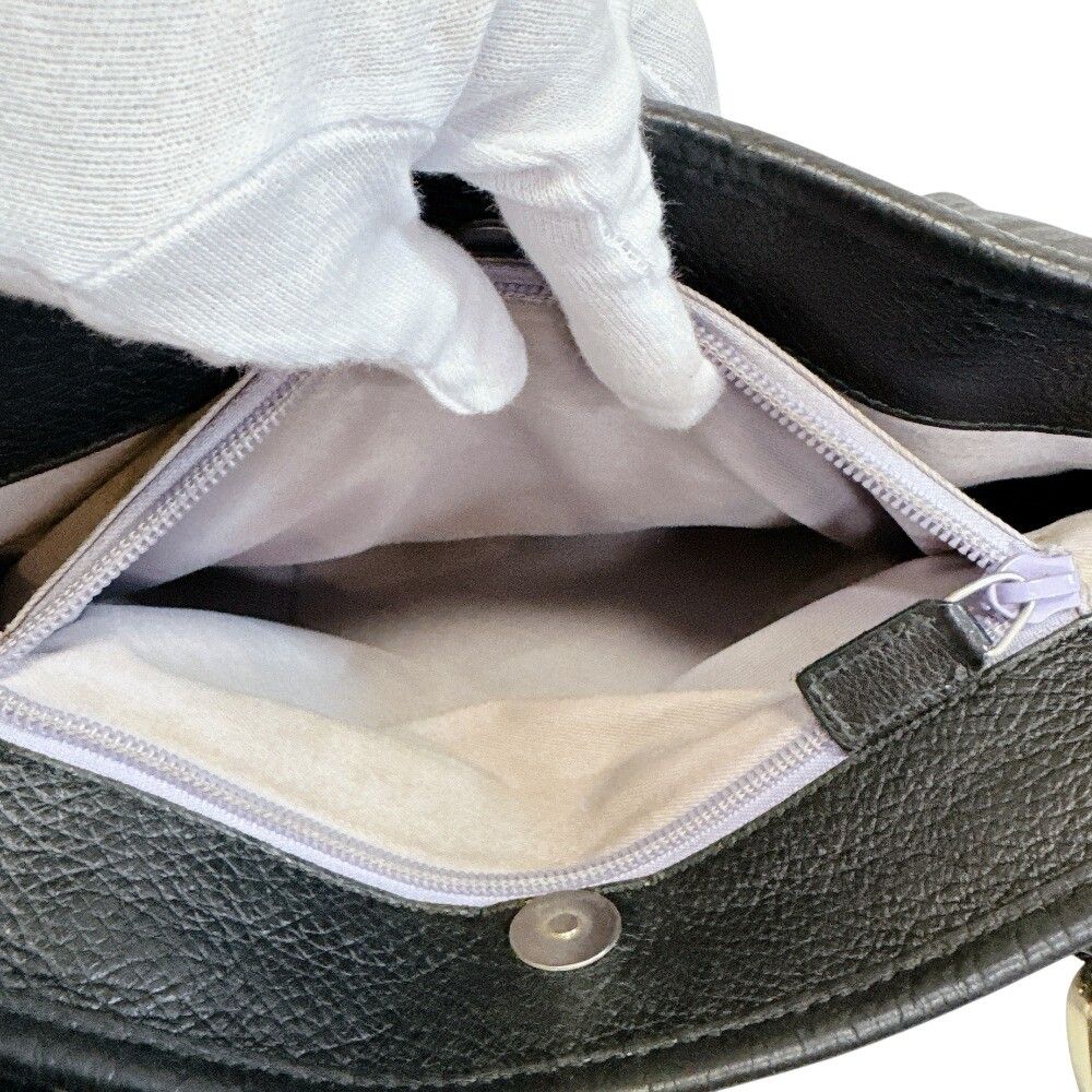 Gucci GG Pattern Tote Bag Leather Black — view 8
