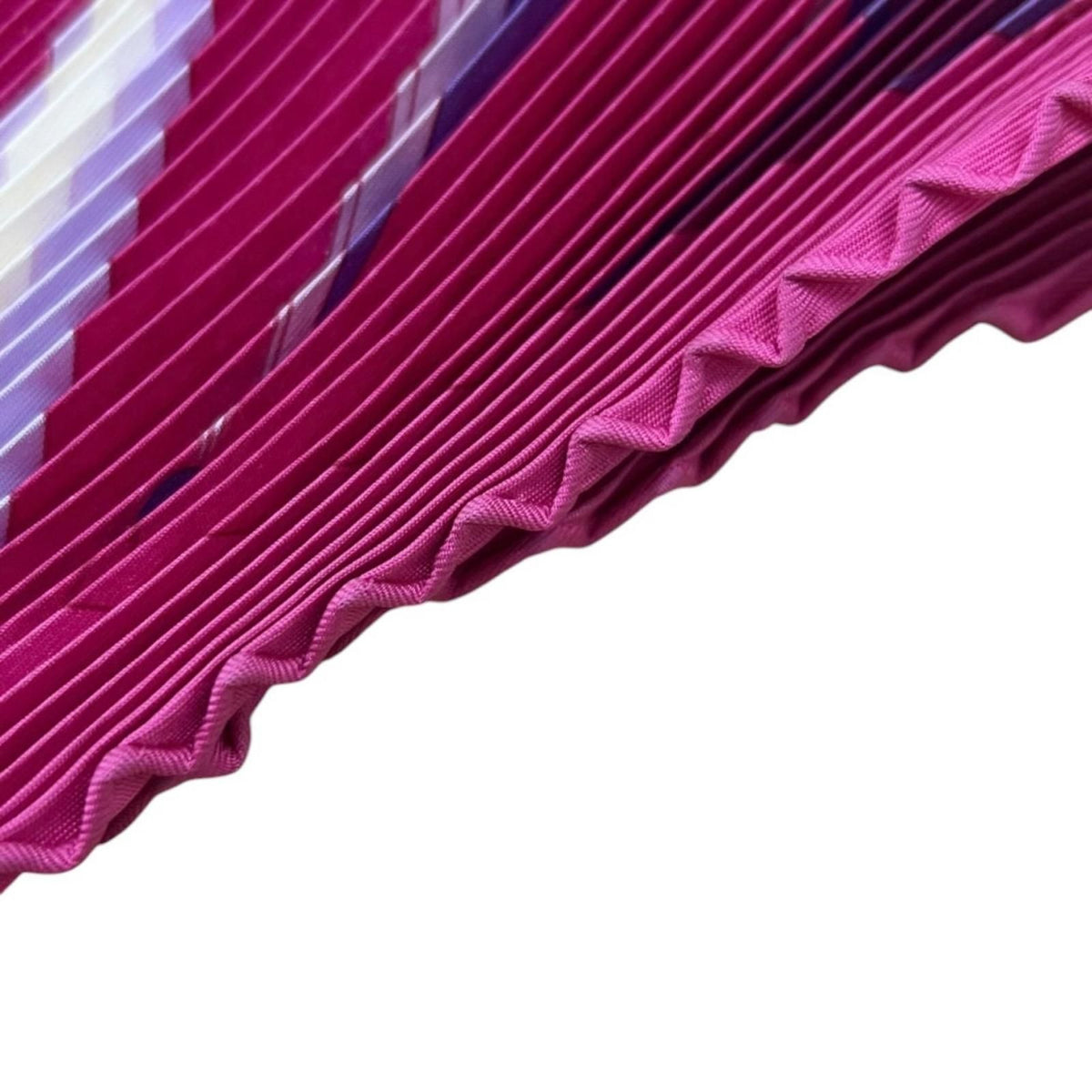 Hermes Pleated les Folies du Ciel Silk Pink Scarf — view 8
