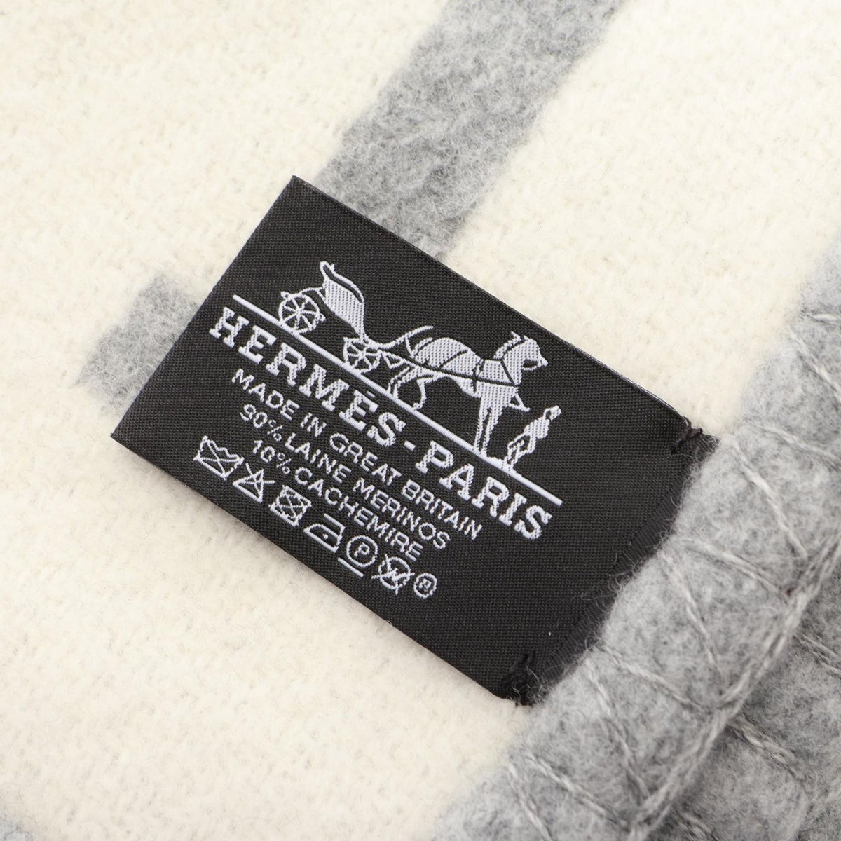 Hermes Plaid Avalon 3 Wool Blanket — view 3