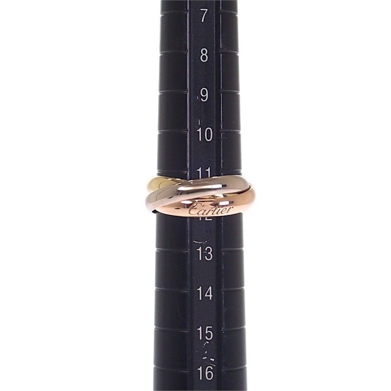 Cartier Trinity Classic Ring Genus 18k Yellow Gold 18k Pink 18k White Stamp — view 8