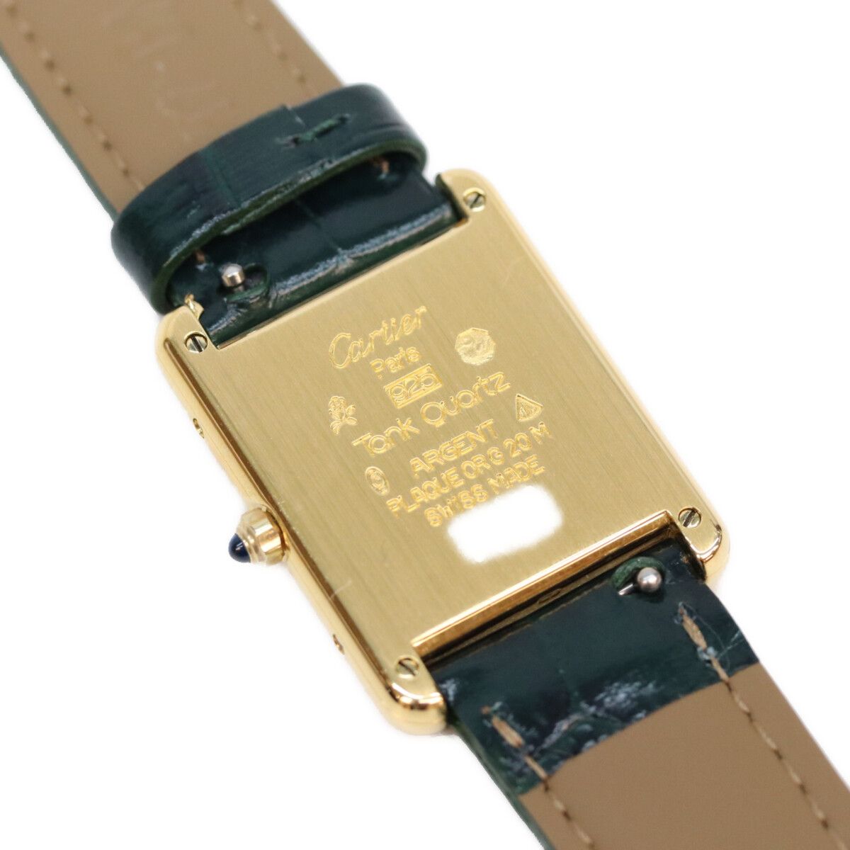 Cartier Must Tank LM Vermeil Cloisonne Dial Watch — view 8