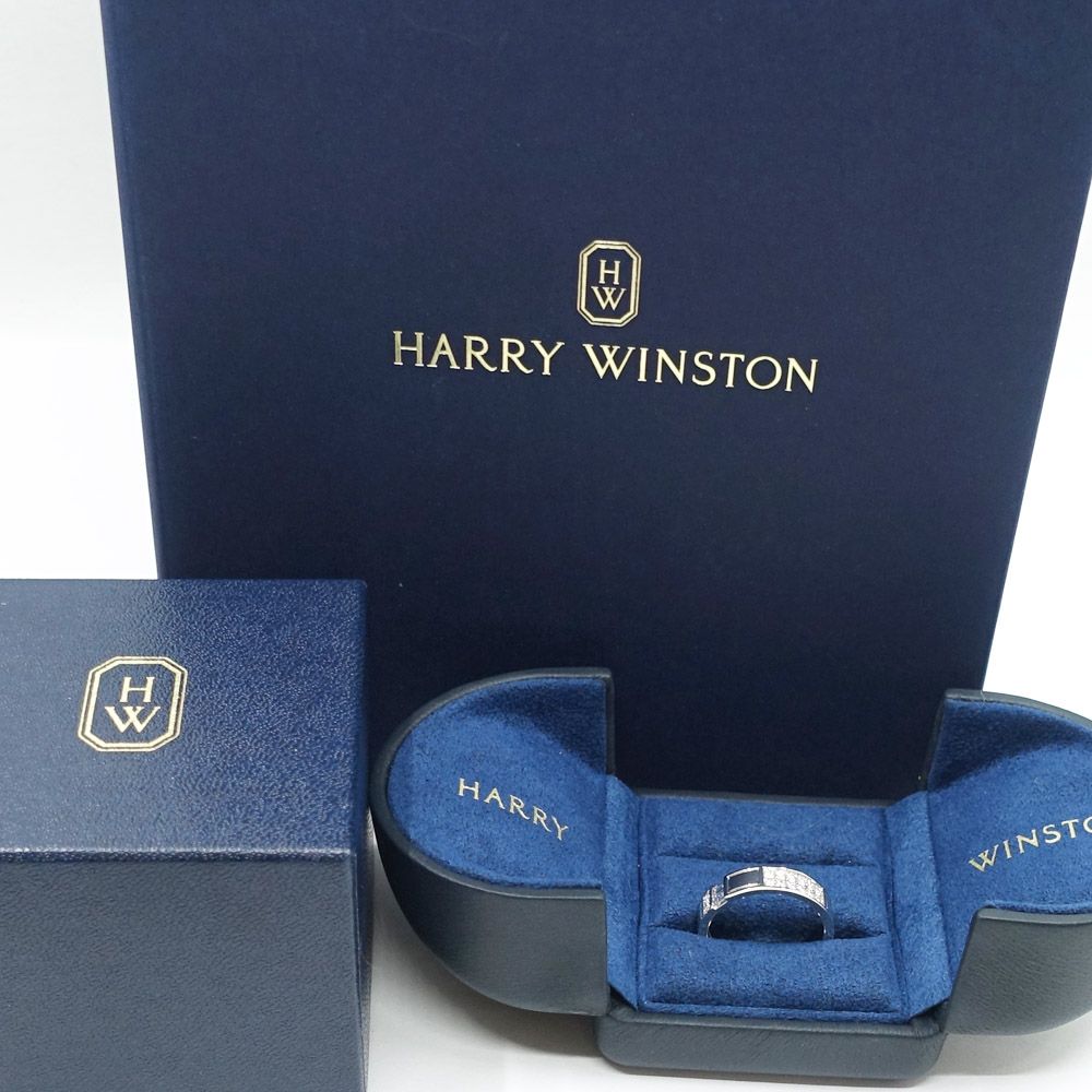 Harry Winston Traffic Accent Band Ring Large Diamond — view 8