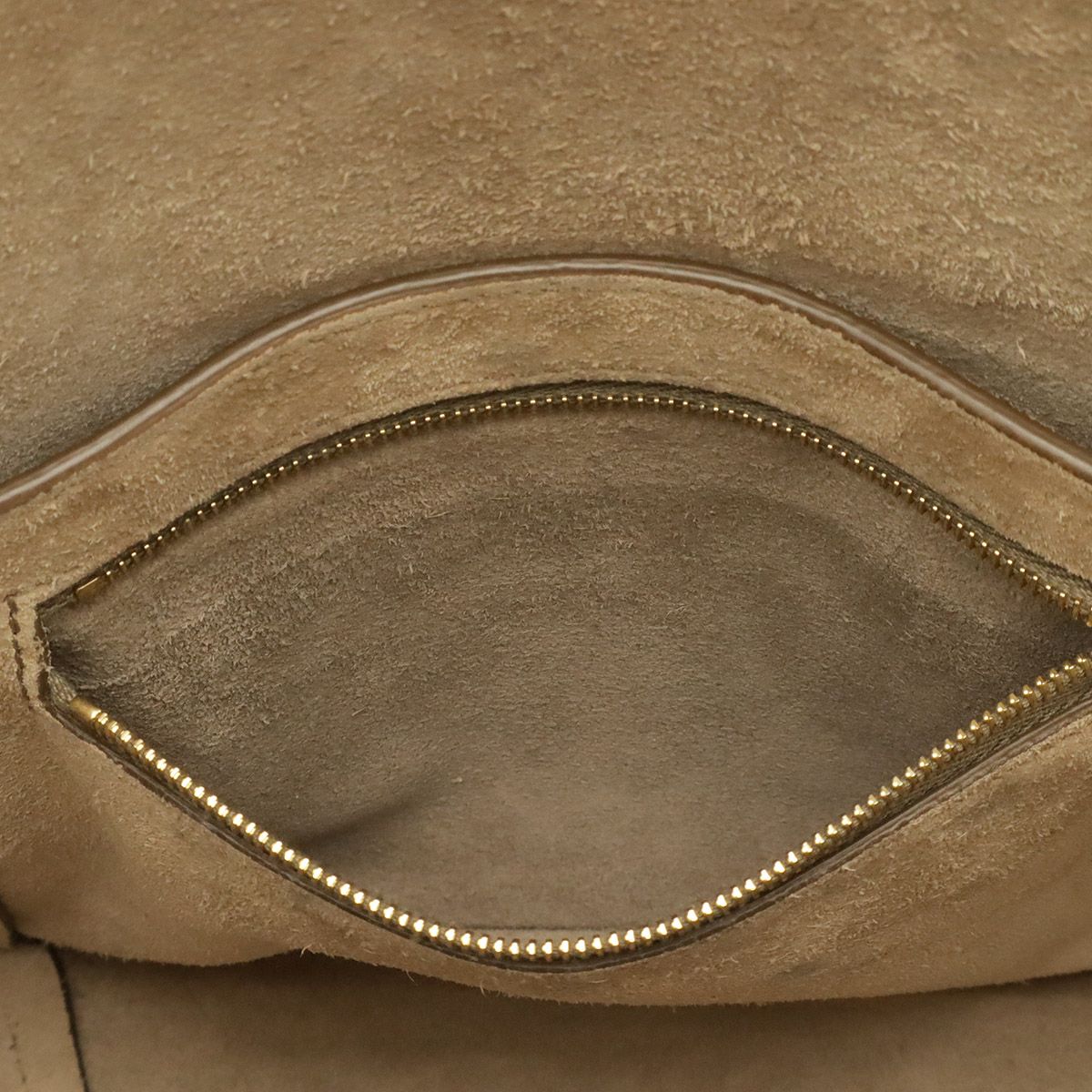 Celine Sangles Bucket Small Shoulder Bag Leather Greige Gold — view 8