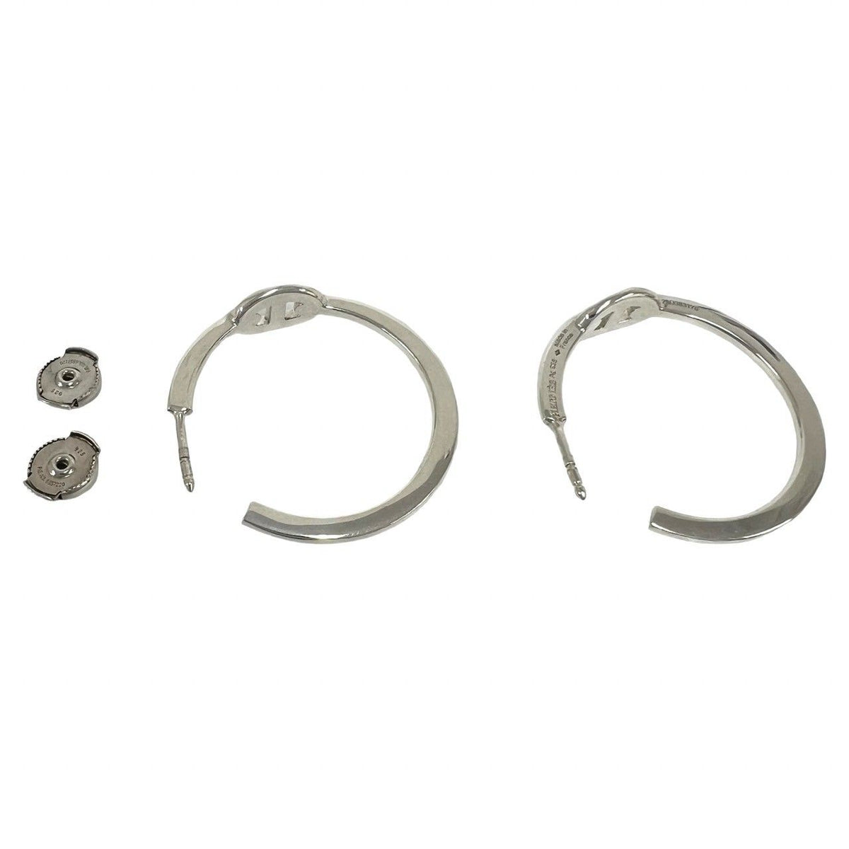 Hermes Chaine D'ancre Hoop Earrings 925 Sterling Silver — view 7