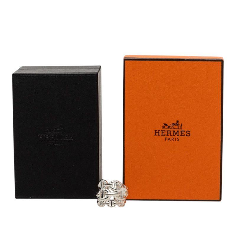 Hermes Chaine D'ancre Enchainee GM Ring 49 Silver — view 6