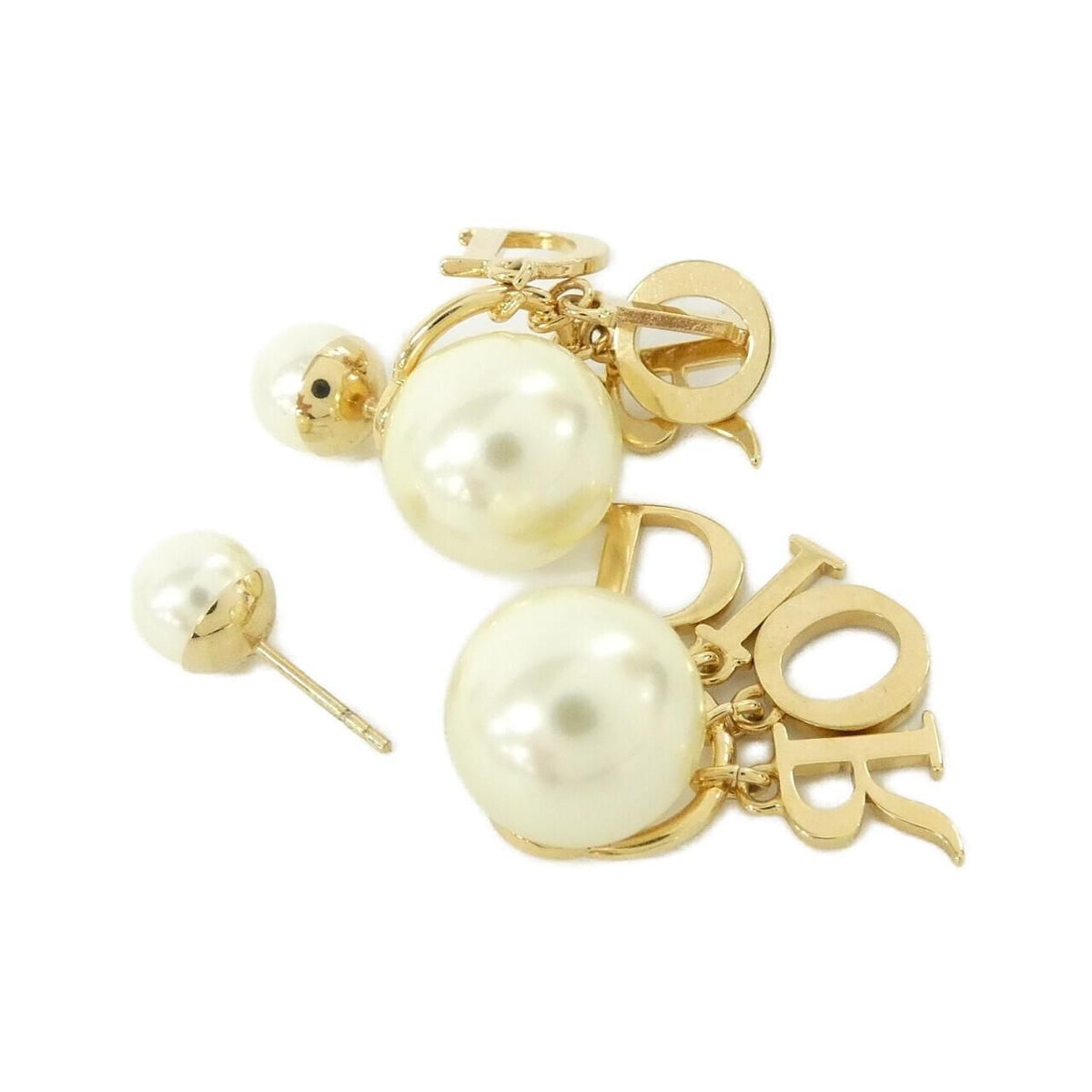 Dior Tribal Earrings Gold — view 3